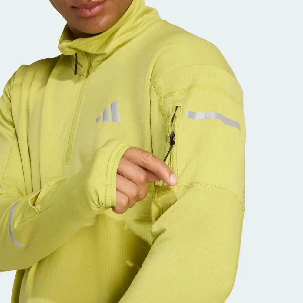 Adidas Adi365 Climawarm+ Half Zip Running Top Long Sleeve JM5725 Men Small